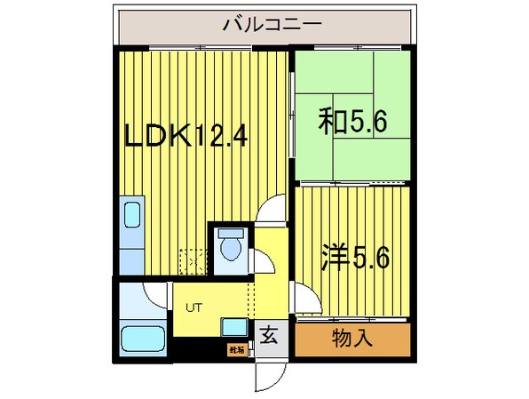 ルナパ－ク３３の物件間取画像